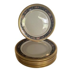 Vintage Lenox Royal Peony Set of 7 8” Plates